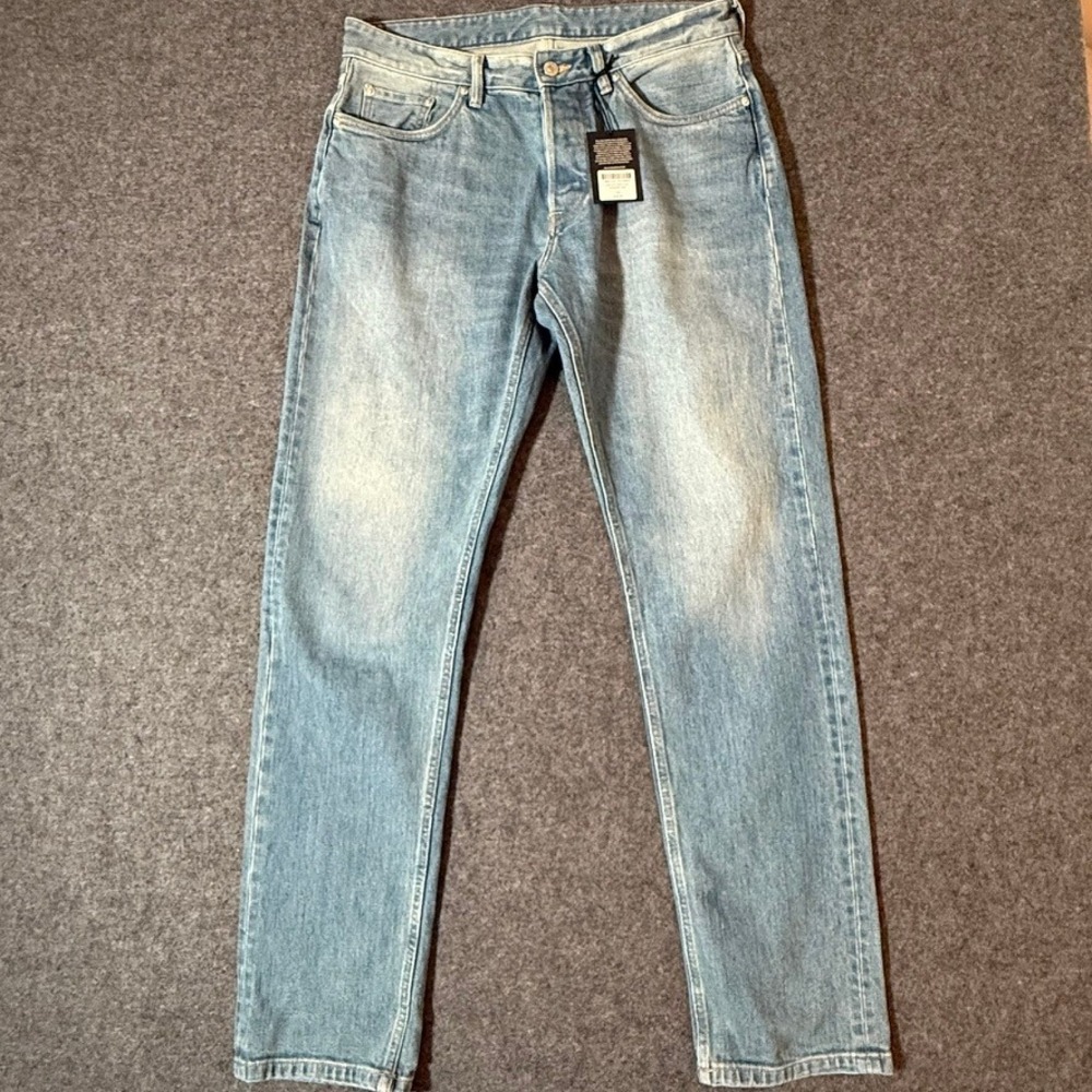 Buck Mason Ford Standard Jean Light Wash Blue 33x33 NWT Comfy American Workwear